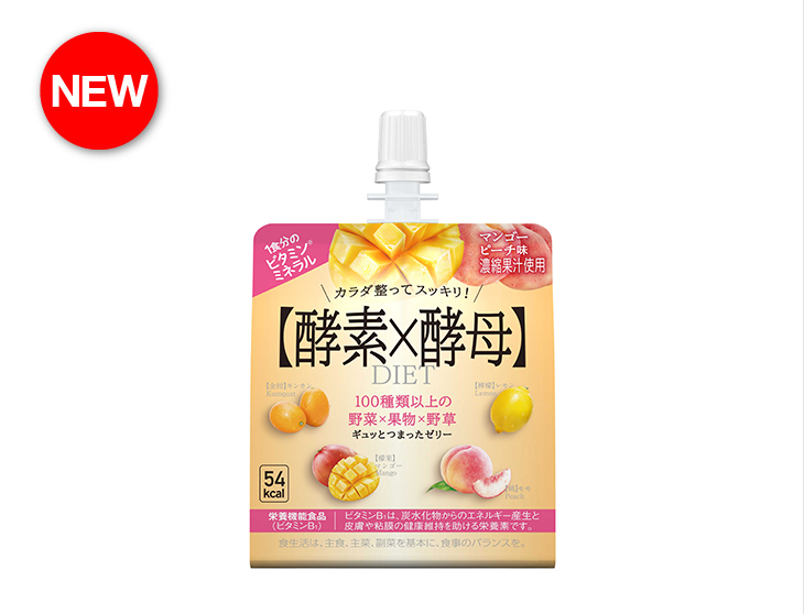 イースト×エンザイム〈ゼリー〉マンゴーピーチ味