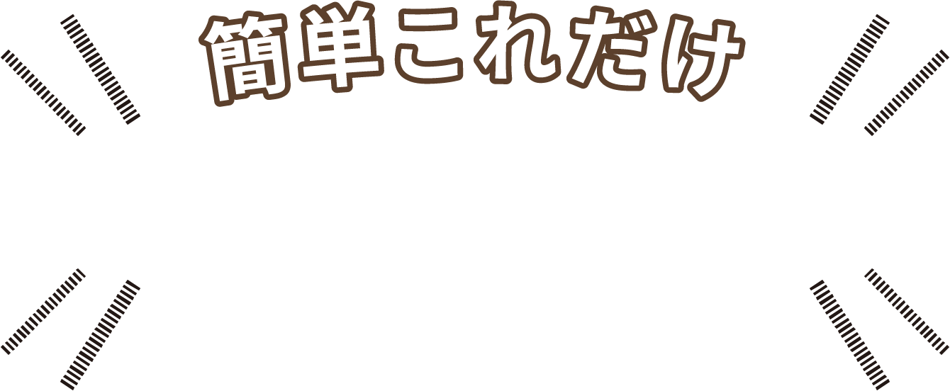 簡単これだけ