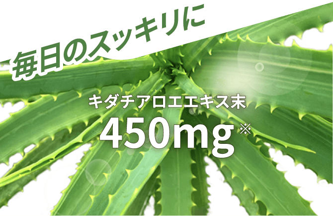 毎日のスッキリに キダチアロエエキス末 450mg※