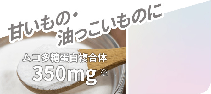 甘いもの・油っこいものに ムコ多糖蛋白複合体 350mg※