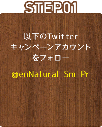 STEP01:以下のTwitter キャンペーンアカウント をフォロー