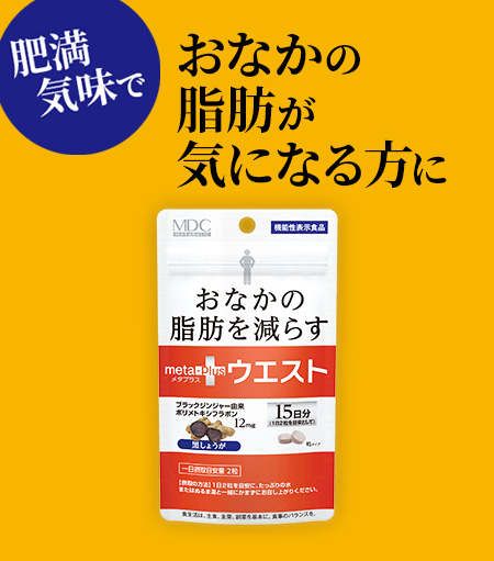 肥満気味でおなかの脂肪が気になる方に