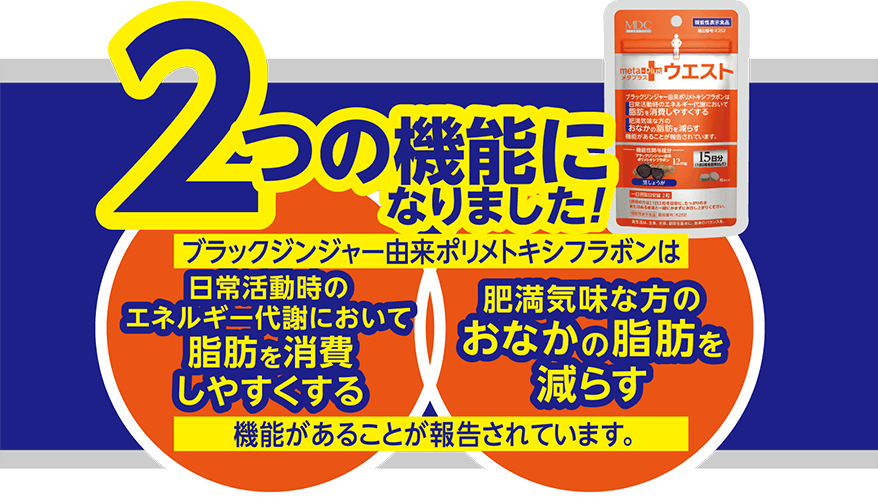 メタプラスウエスト 新しくなった2つの機能