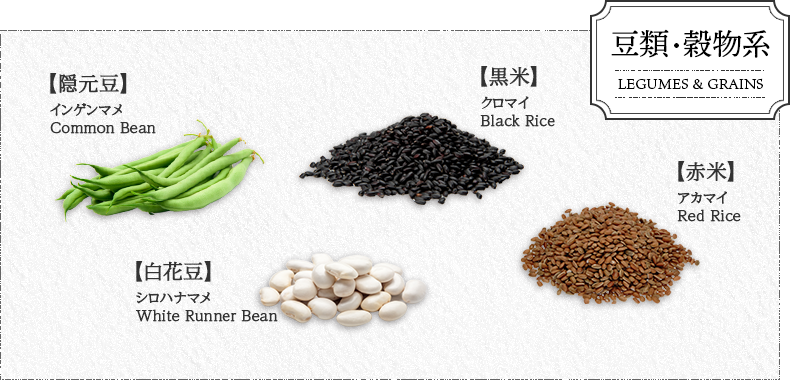 豆類・穀物系 LEGUMES ＆ GRAINS